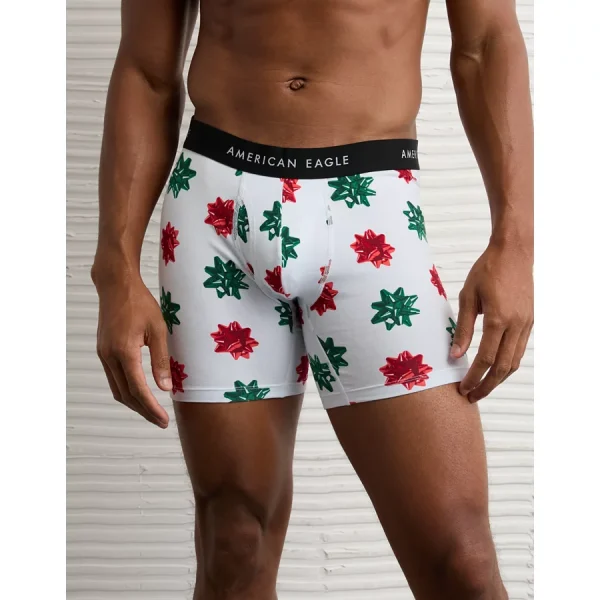AEO Men's Gift Bows 6" Classic Boxer Brief - White