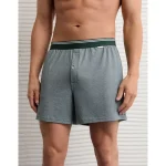 AEO Men's Ultra Soft Pocket Boxer Short - Pine