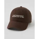 Aerie Graphic Baseball Hat - Deep Earth