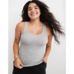 Aerie No BS Tank Top - Medium Heather Gray