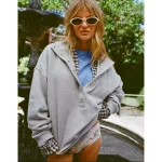 Aerie Oh Snap! Sweatshirt - Medium Heather Gray