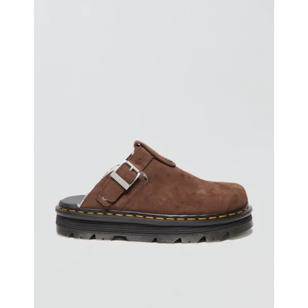 Dr. Martens Men's Zebzag Slingback Platform Mule Shoe - Brown