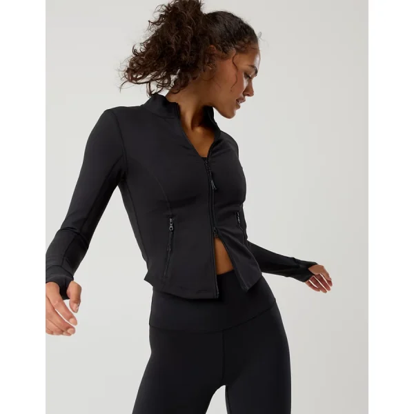 OFFLINE By Aerie The Hugger Full Zip Jacket - True Black