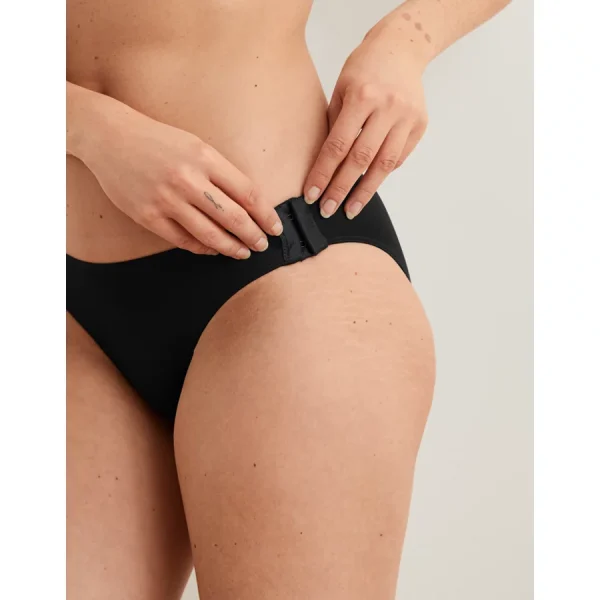 Slick Chicks Adaptive Bikini Underwear - True Black