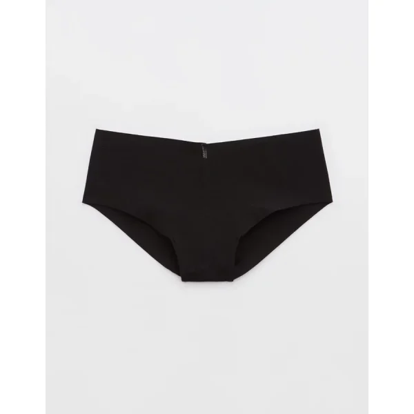 Superchill No Show Cotton Cheeky Underwear - True Black