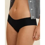 Superchill No Show Cotton Cheeky Underwear - True Black