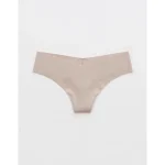 Superchill No Show Cotton Thong Underwear - Stone Harbor