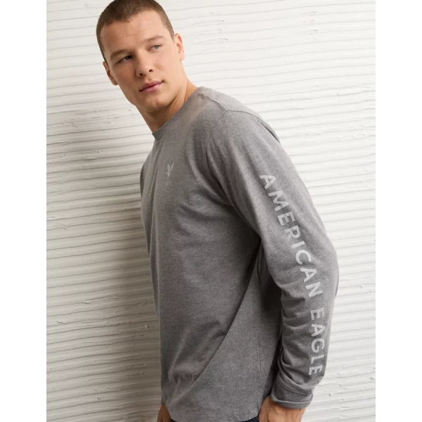 AE Icon Long-Sleeve T-Shirt - Grey