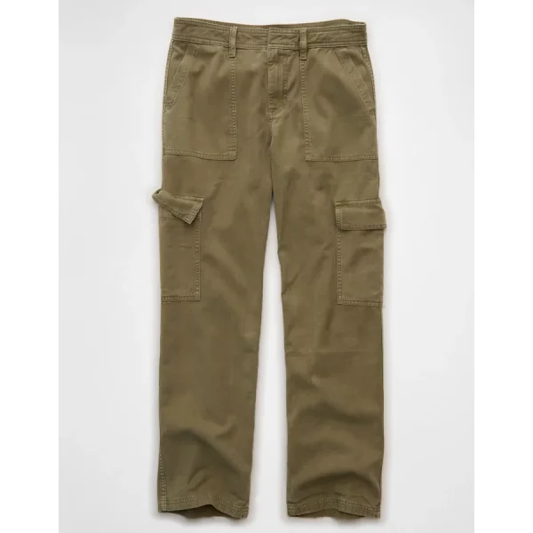 AE Low-Rise Cargo Straight Utility Pant - Nomad Olive