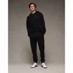 AE 24/7 Textured Fleece Jogger - Black