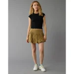 AE Stretch Bubble Skort - Olive