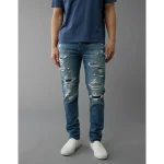 AE AirFlex+ Patched Skinny Jean - Medium Destroy