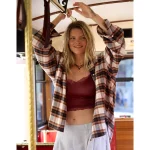 Aerie Anytime Fave Flannel Button Down Shirt - Sandbar