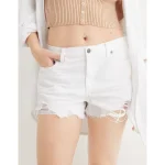 Aerie Daydream Denim Short - White