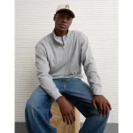 AE Boxy Quarter-Zip Thermal - Grey