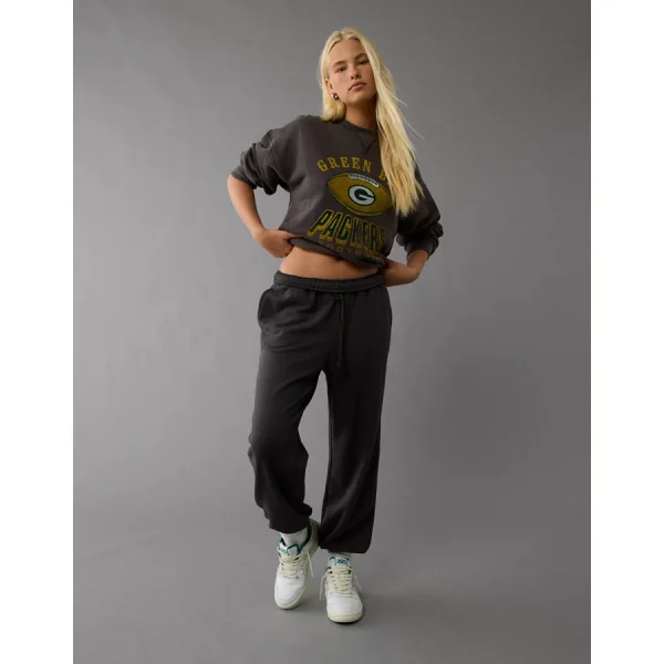 NFL Green Bay Packers Crew Neck Sweatshirt - Black