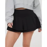 OFFLINE By Aerie Real Me Flirty Short - True Black