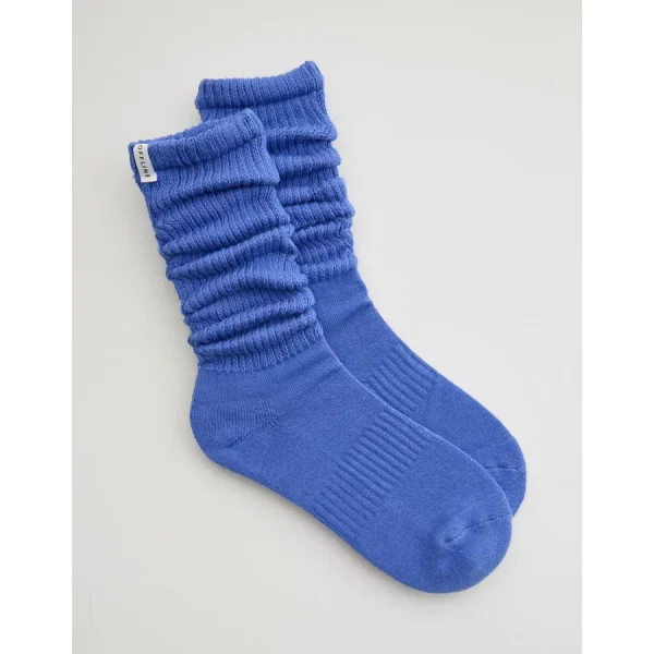 OFFLINE By Aerie Scrunch Socks - Ice Blue