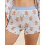 Superchill Cotton High Waisted Boxer Underwear - Monaco Blue