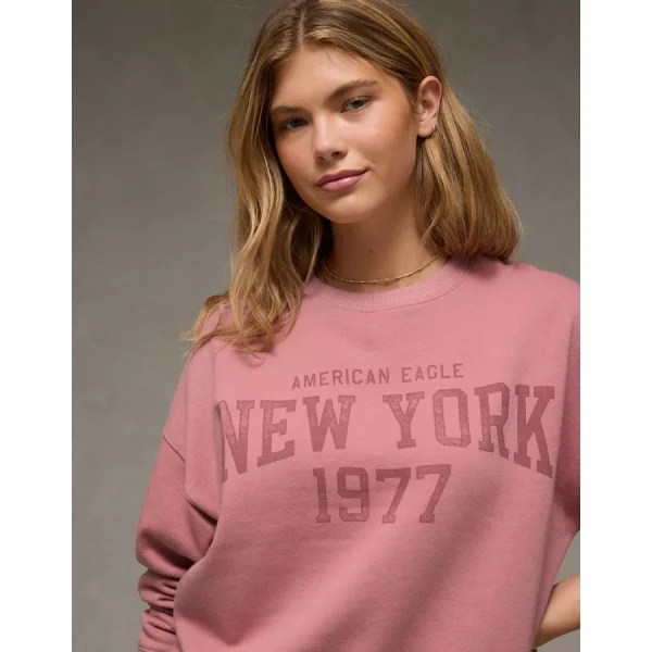 AE Funday Graphic Sweatshirt - Blush