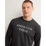 AE Icon Long-Sleeve T-Shirt - Charcoal