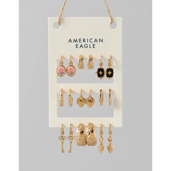 AE Vintage-Inspired Earrings 9-Pack - Multi