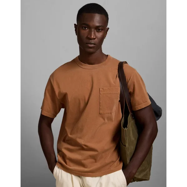 AE77 Premium Military Pocket T-Shirt - Orange