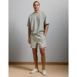 AE77 Premium Short-Sleeve Sweatshirt - Heather Gray