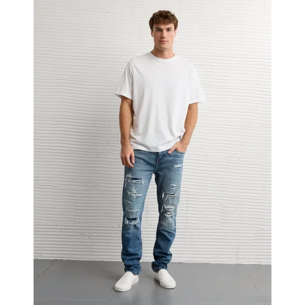AE AirFlex+ TENCEL™ Fibers Patched Athletic Fit Jean - Darken Destroy