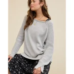 Aerie Bistro Sweater - Medium Heather Gray