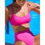 Left On Friday Pool Days Bikini Top - Bright Pink