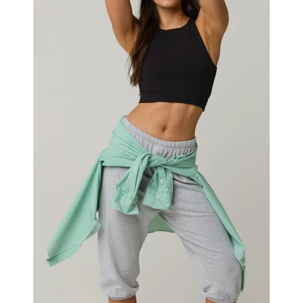 OFFLINE By Aerie Real Me XTRA High Neck Sports Bra - Black