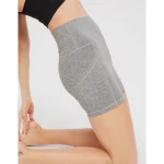 OFFLINE By Aerie The Hugger 5" Pocket Bike Short - Medium Heather Gray