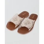 Seychelles Mahogany Sandal - White