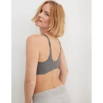 Sunnie Bloom Lace Wireless Lightly Lined Bra - Shell Gray