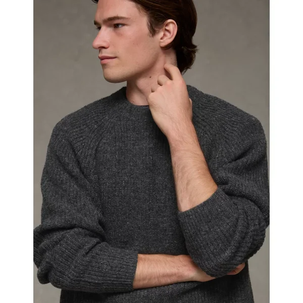 AE Cozy Cabin Crew Neck Sweater - Charcoal