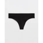 Superchill Seamless Thong Underwear - True Black