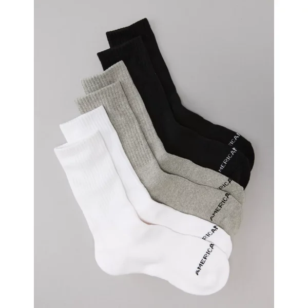 AE Crew Socks 3-Pack - Multi