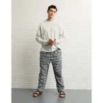AE Flannel PJ Pant - Dark Heather Gray