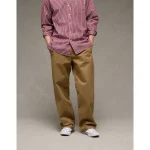 AE Flex Baggy Lived-In Khaki Pant - Toasted Almond