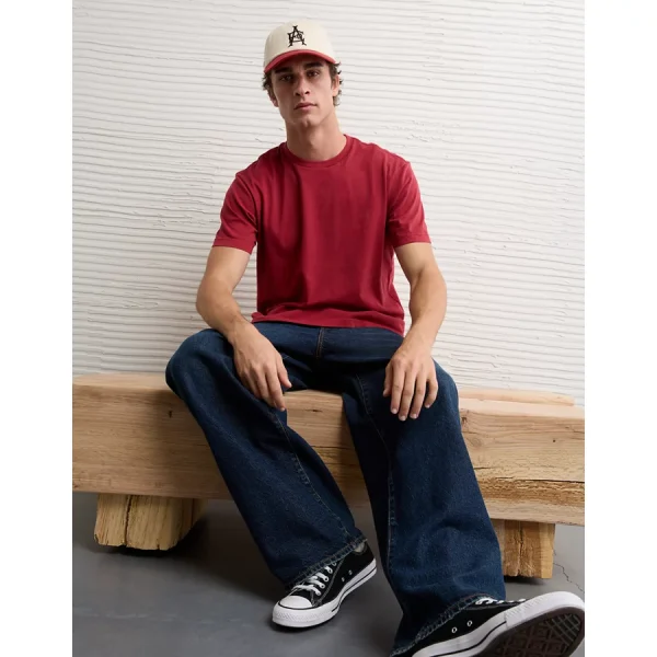 AE Lived-In T-Shirt - Holiday Red