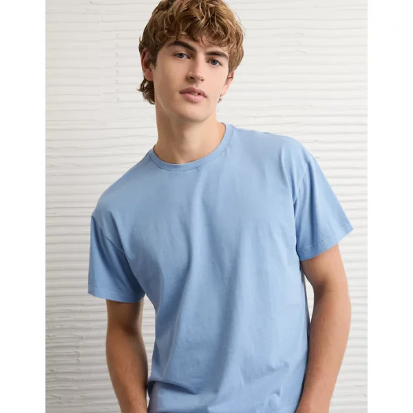 AE Shrunken Fit T-Shirt - Light Blue