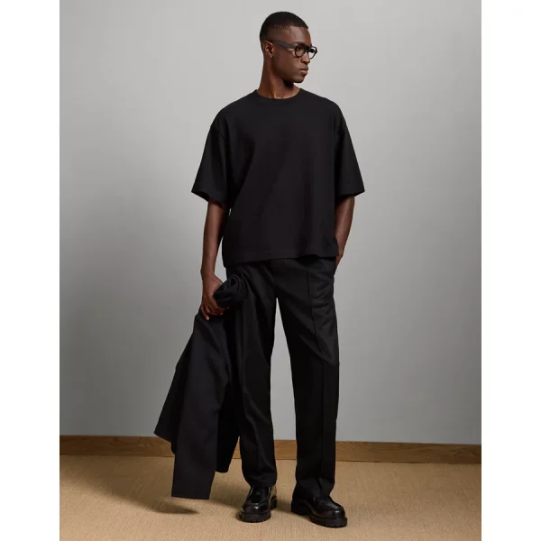 AE77 Premium Boxy T-Shirt - Black