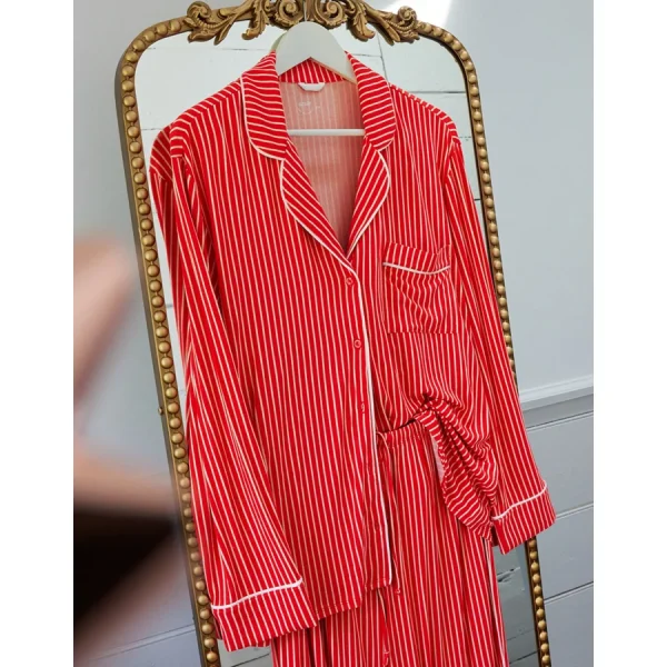 Aerie Real Soft® Pajama Shirt - Bright Red