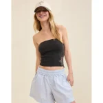 Aerie Ribbed Sweater Tube Top - Smoked Gray