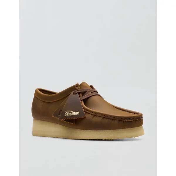 Clarks Women's Wallabee Suede Moccasin - Brown