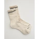 OFFLINE By Aerie Crew Socks - Black
