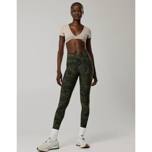 OFFLINE By Aerie Real Me High Waisted Crossover Legging - Olive Daze