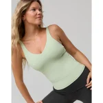 OFFLINE By Aerie Real Me Low Key Tank Top - Dusty Sage