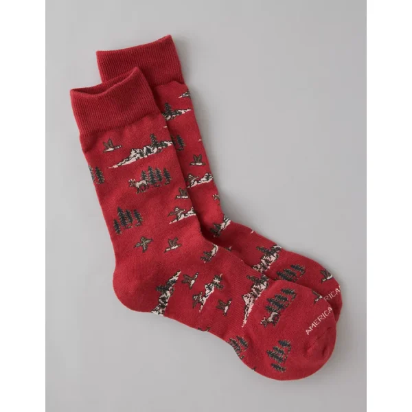 AE Classic Crew Socks - Ruby Kiss